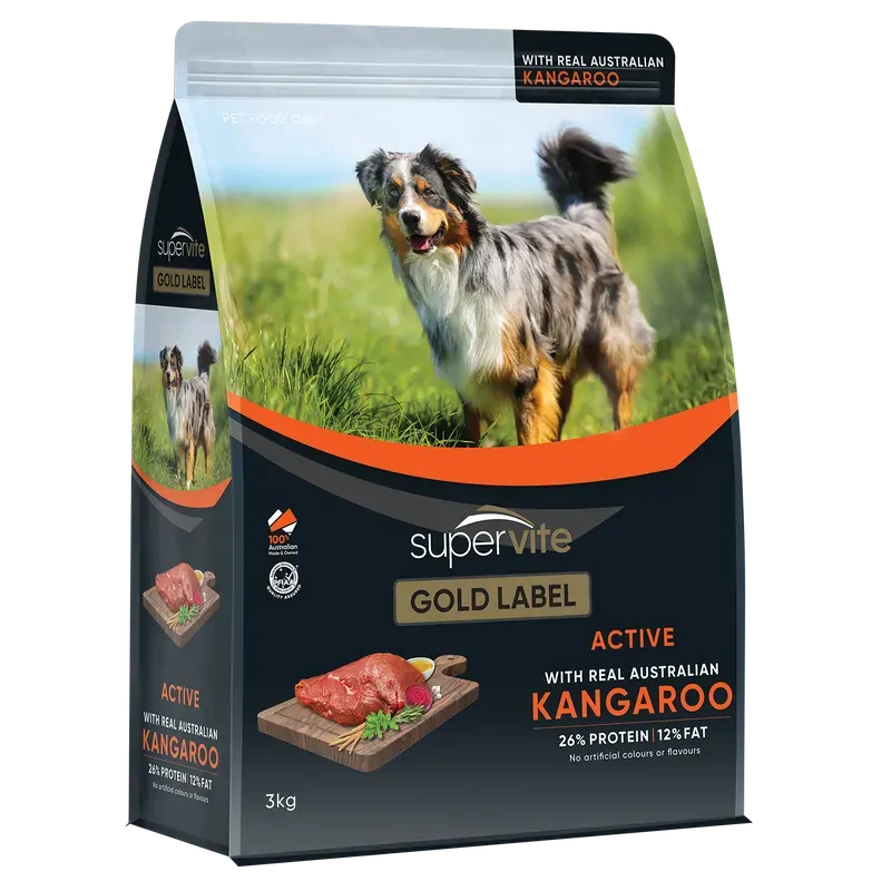 Supervite Gold Label Active Kangaroo 3Kg