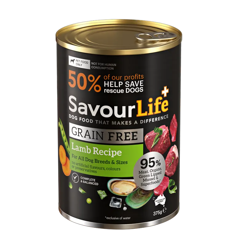 Savourlife Grain Free Adult Lamb 375G 12Pk