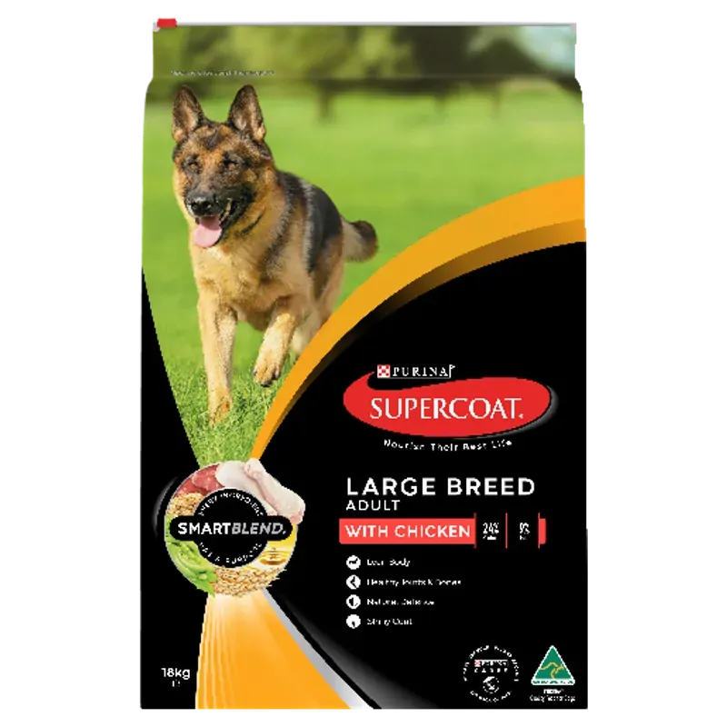 Supercoat Adult Large Breed Chicken 18Kg