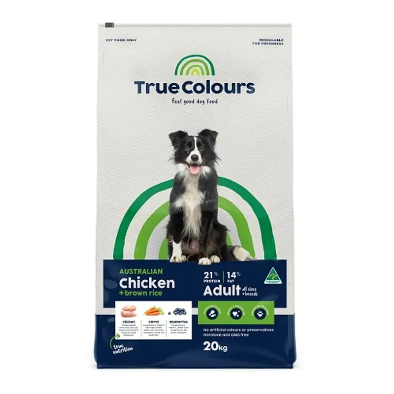 True Colours Adult Chicken & Brown Rice 20Kg