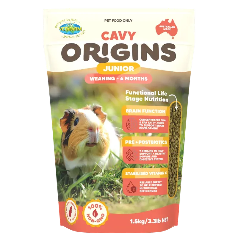 Vetafarm Cavy Origins Junior 1.5Kg