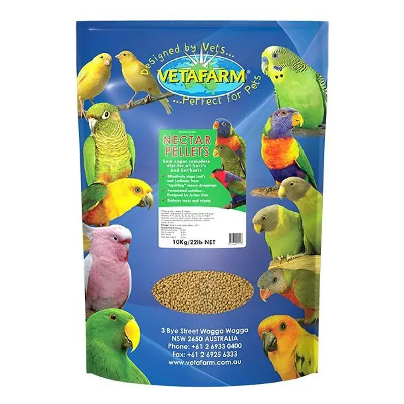 Vetafarm Nectar Pellets 10kg