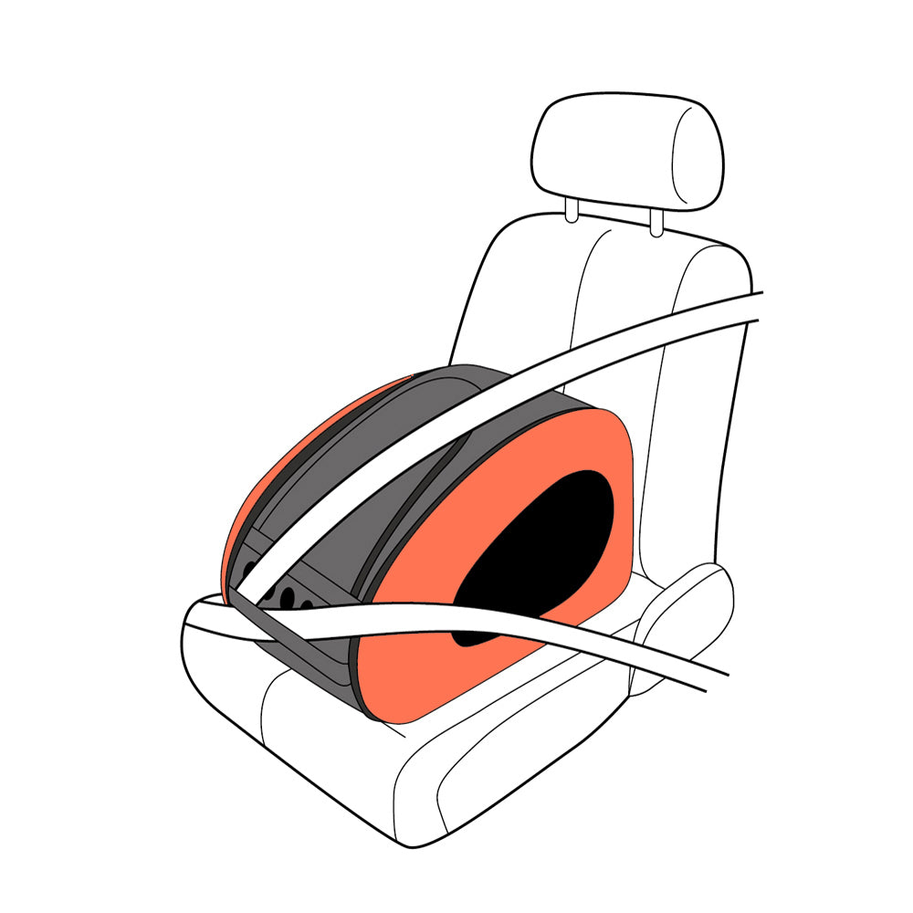 Eva Pet Carrier/Wheeled Carrier - Tangerine by Ibiyaya