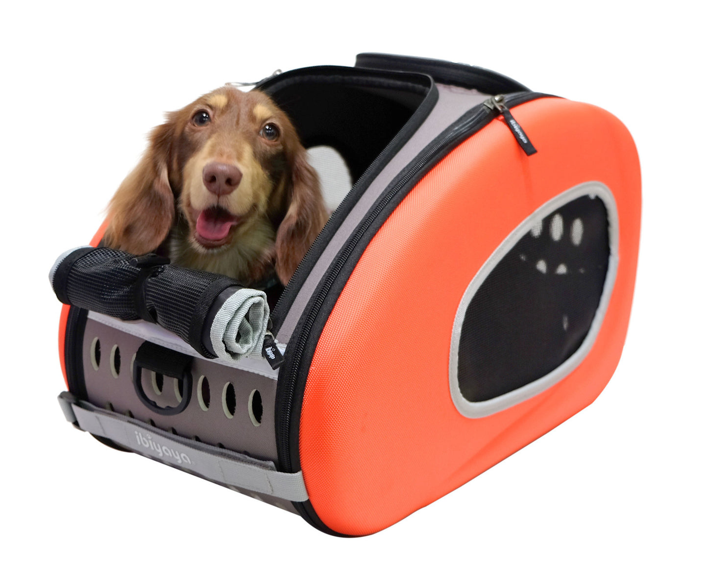 Eva Pet Carrier/Wheeled Carrier - Tangerine by Ibiyaya