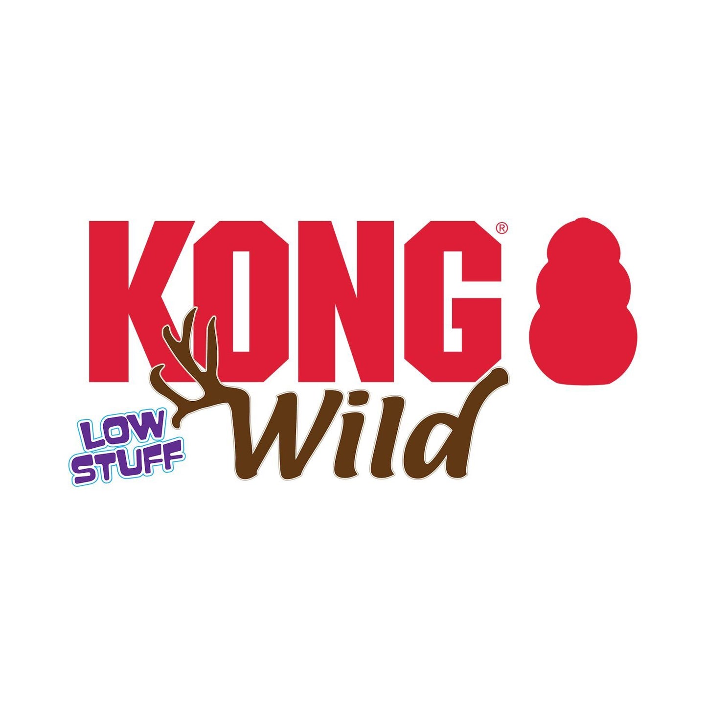KONG Wild Low Stuffing Floppy Squeaker Dog Toy - Mallard Duck