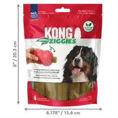 KONG Enhanced Ziggies Dog Treats Medium/Large 227g