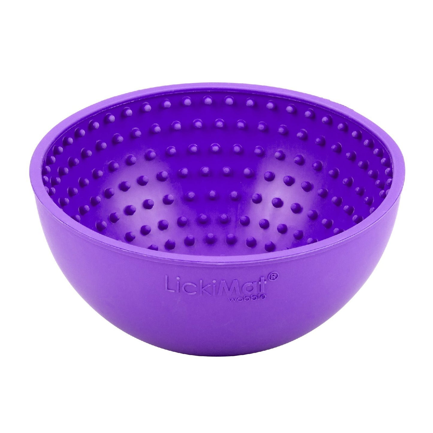 LickiMat Wobble Slow Feeder Boredom Buster Dog Food Bowl - Blue