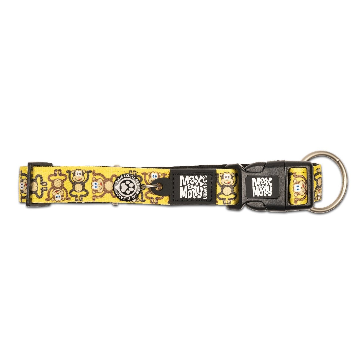 Max & Molly Smart ID Dog Collar - Monkey Maniac - X-Small