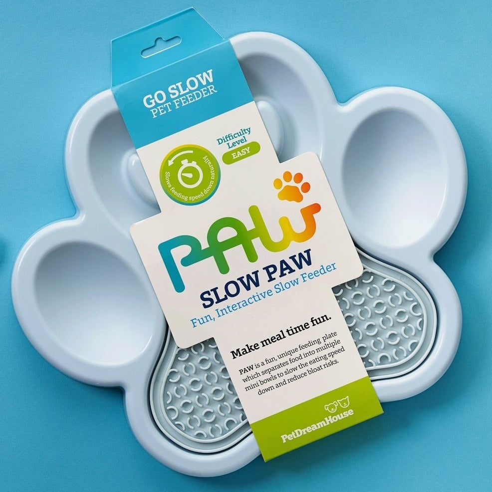 PAW 2-in-1 Slow Feeder Bowl & Lick Pad Combo - Baby Pink
