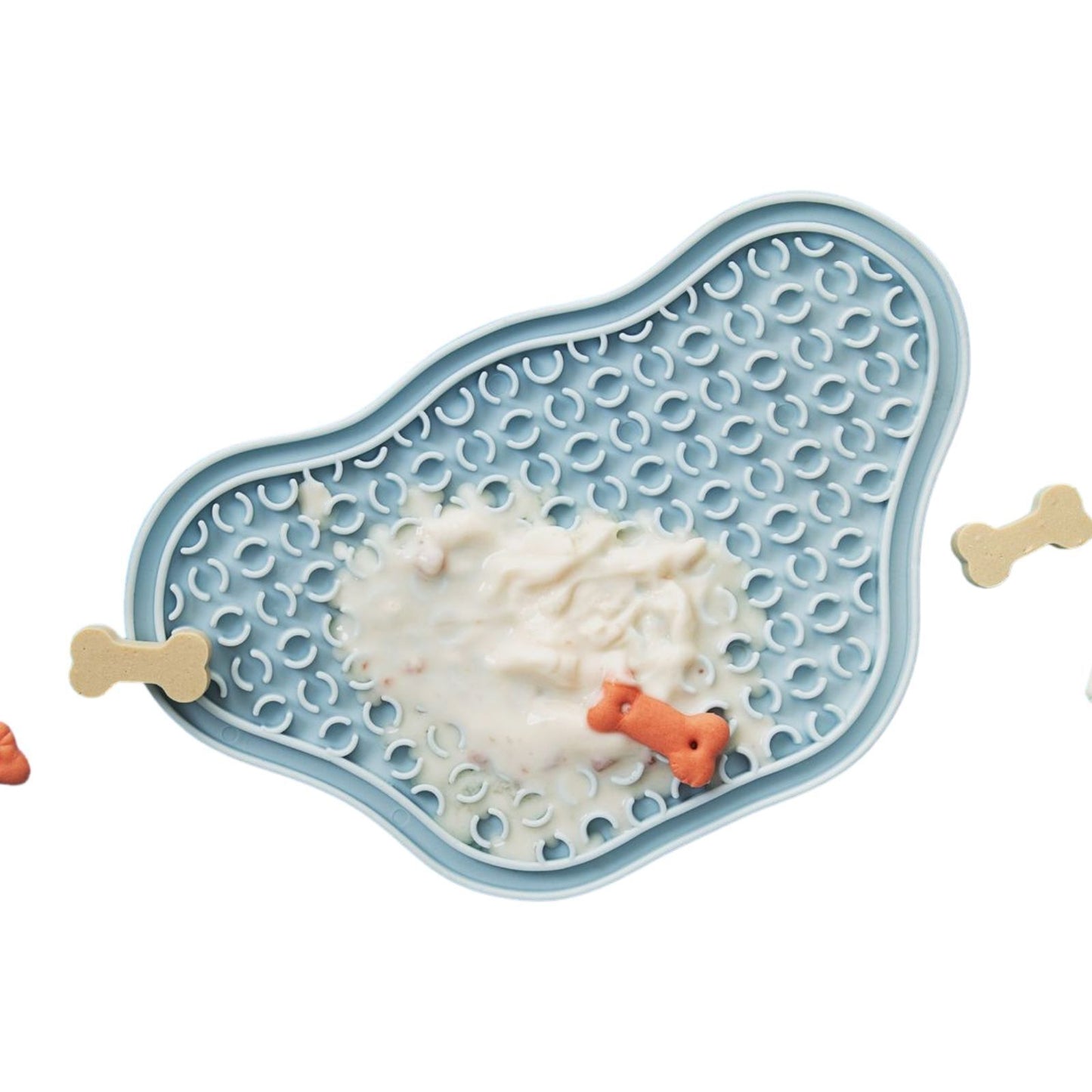 PAW 2-in-1 Slow Feeder Bowl & Lick Pad Combo - Baby Blue