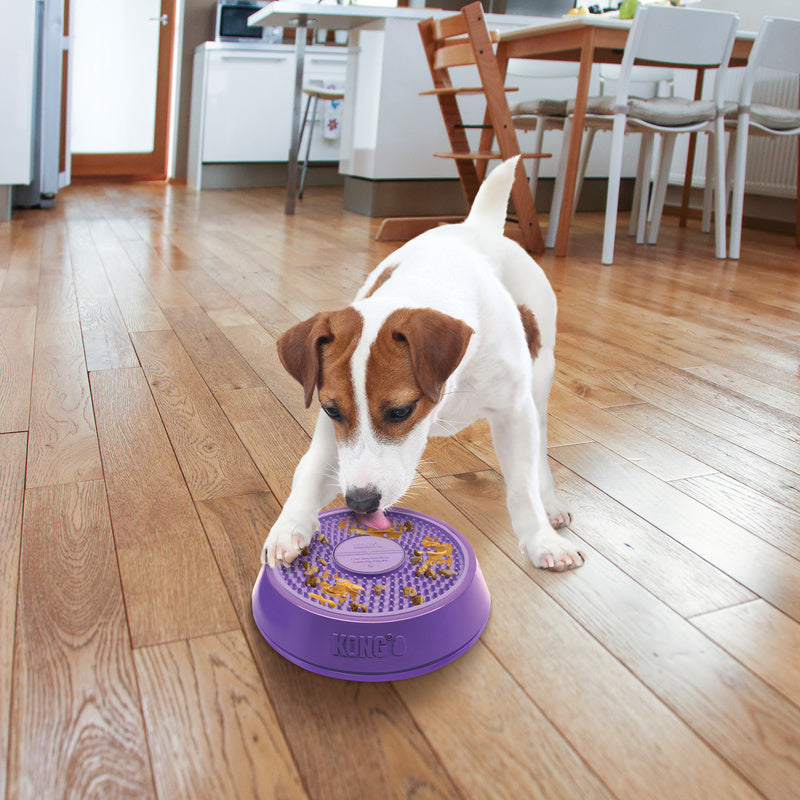 KONG Licks Spinz Spinning Food Bowl for Cats and Dogs - Small