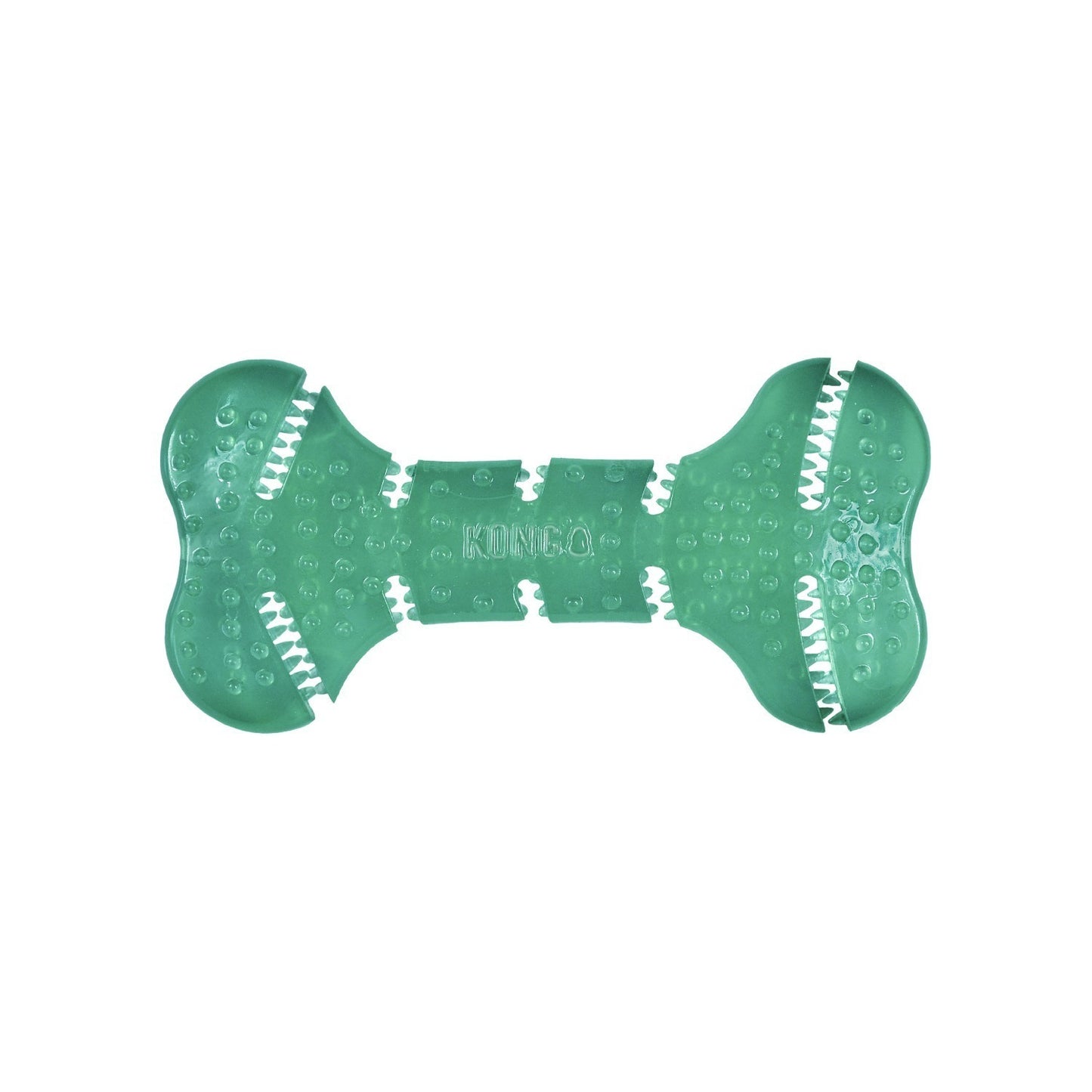 3 x KONG Squeezz Dental Bone Rubber Dog Toy