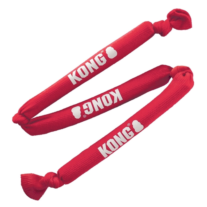 3 x KONG Signature Triple Crunch Rope Tug & Fetch Dog Toy - Large
