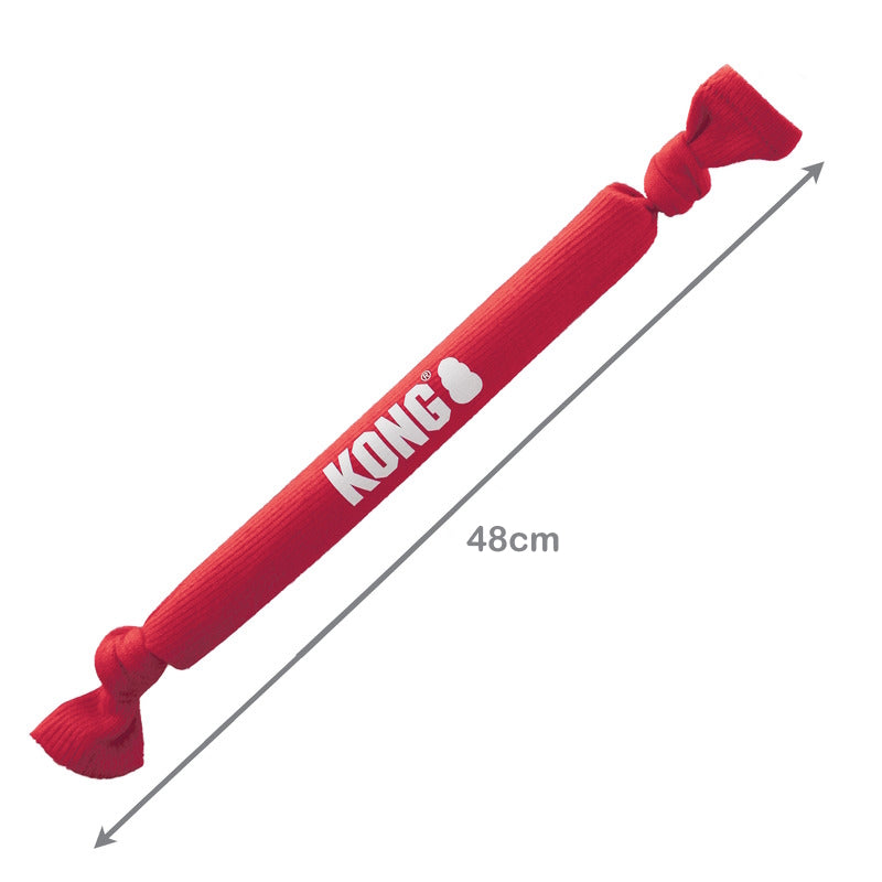 3 x KONG Signature Crunch Rope Tug & Fetch Dog Toy - Small