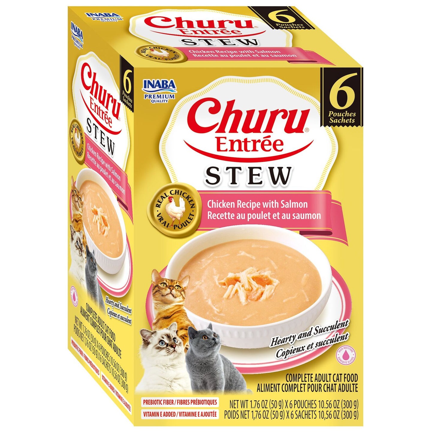 Inaba Cat Churu Entree Stew Chicken W Salmon 6X50G