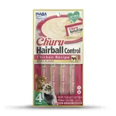 Inaba Cat Churu Puree Hairball Control Chicken 56G 6Pk (Om6)