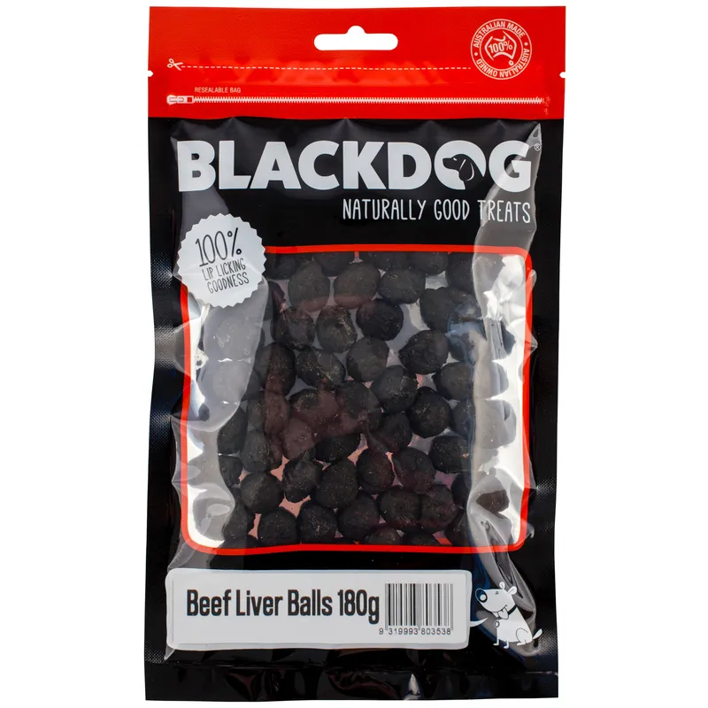 Black Dog Beef Liver Balls 180g