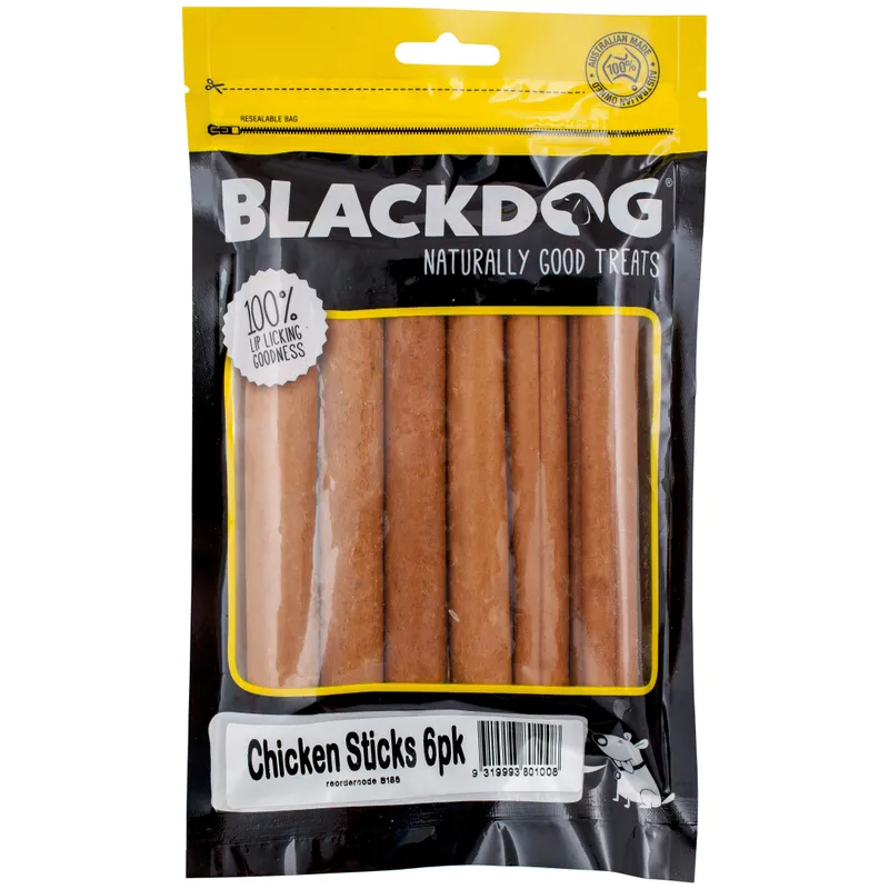 Black Dog Chicken Sticks 6Pk