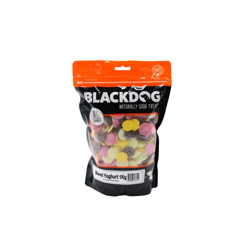 Black Dog Mixed Yoghurt Drops 1Kg