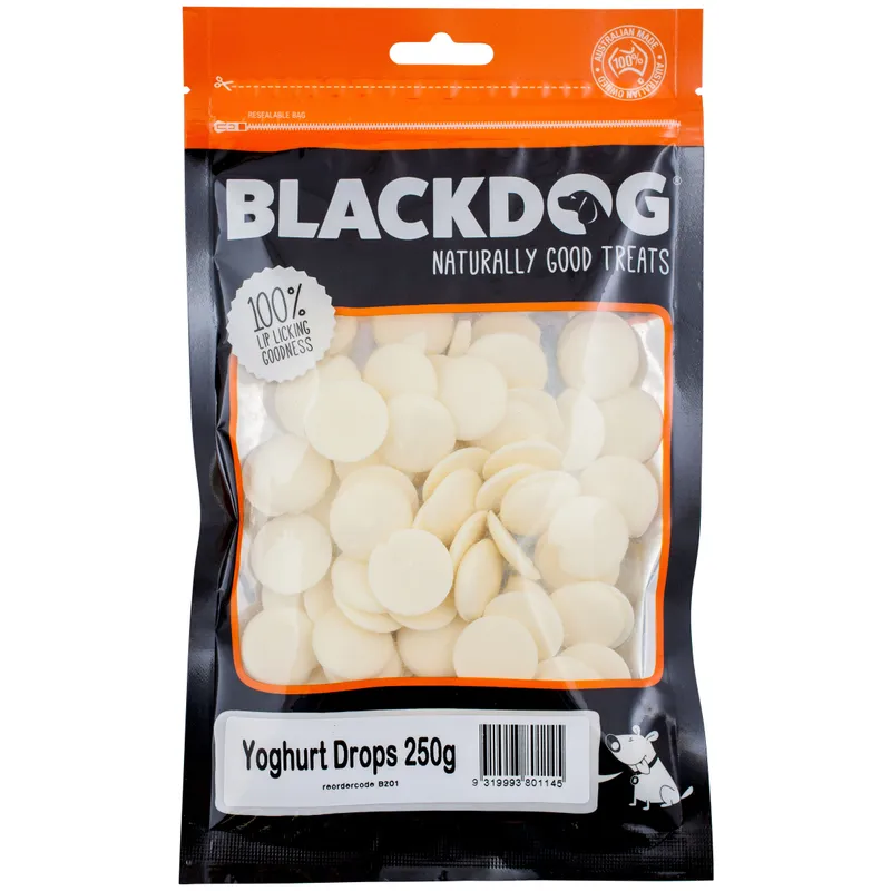 Black Dog Yoghurt Drops 250G