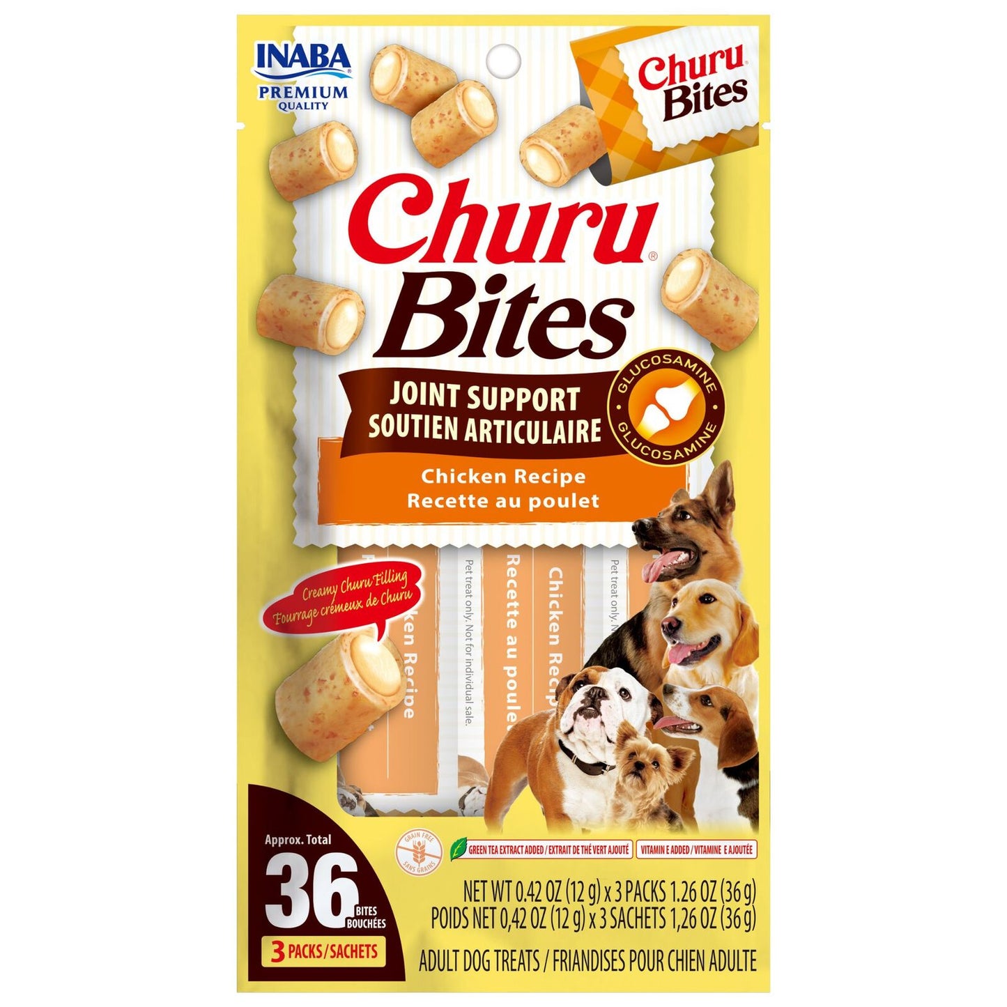 Inaba Dog Churu Bites Joint Support Chicken 30G (Om6)