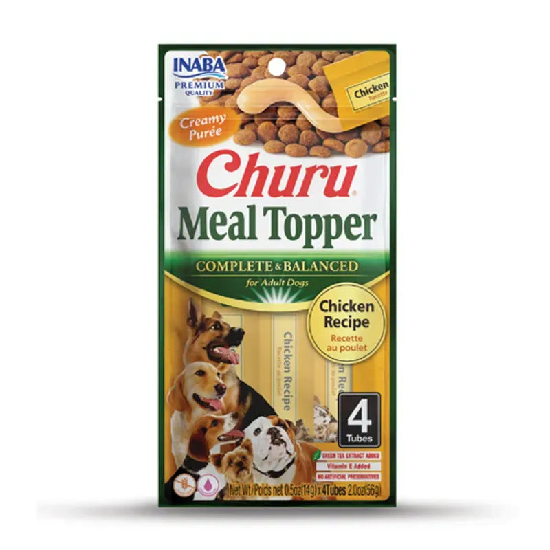 Inaba Dog Churu Meal Topper Chicken 56G 6Pk (Om6)