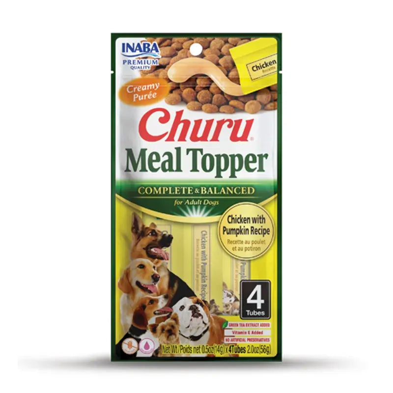 Inaba Dog Churu Meal Topper Chicken Pumpkin 144G 6Pk (Om6)