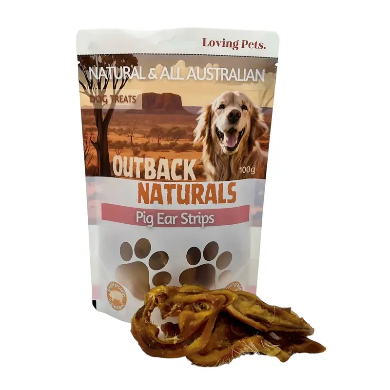 Loving Pets Pig Ear Strips 100G