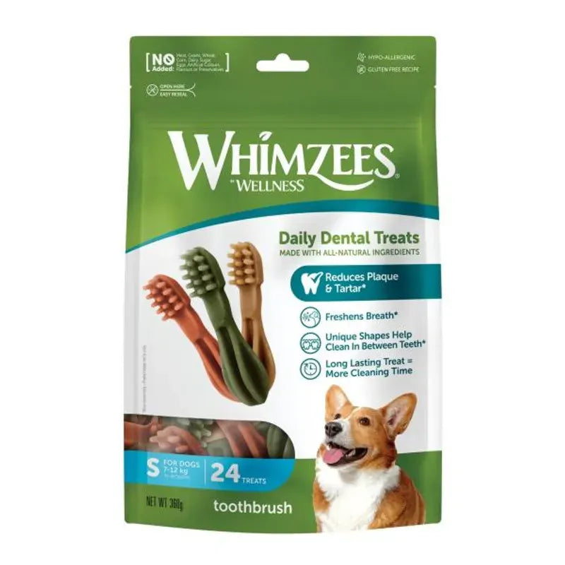 Whimzees Toothbrush Star S Value Bag (24 Pack)
