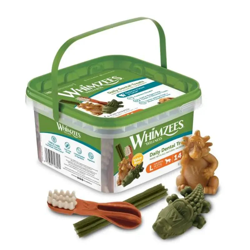 Whimzees Variety Value Box Toothbrush L (14 Pack)