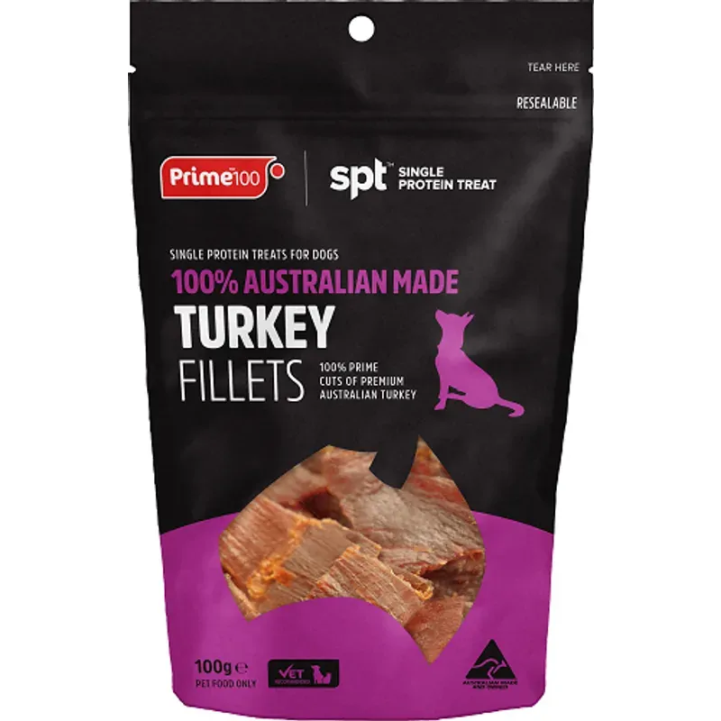 Prime100 Turkey Fillet Treats 100G