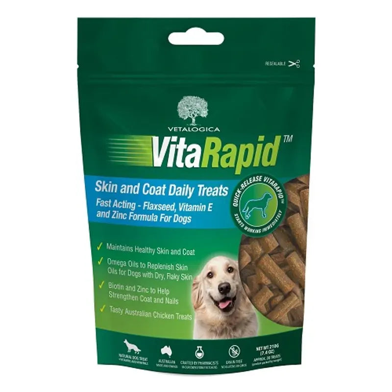 Vitarapid Skin&Coat Daily Treats For Dogs 210G