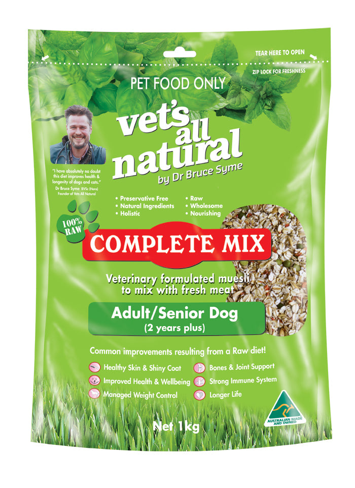 Vets All Natural Complete Mix 1 Kg Adult/Senior