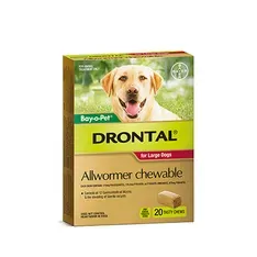 Drontal Chew Bay-O-Pet Lge Dog 35Kg 20'S