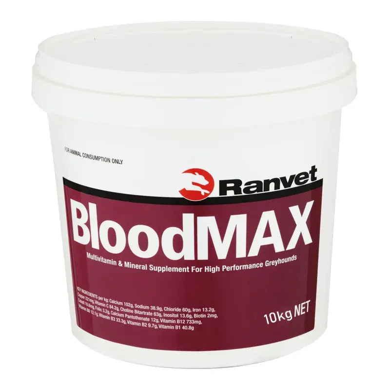 Ranvet BloodMAX Supplement for Horses 10kg Bucket