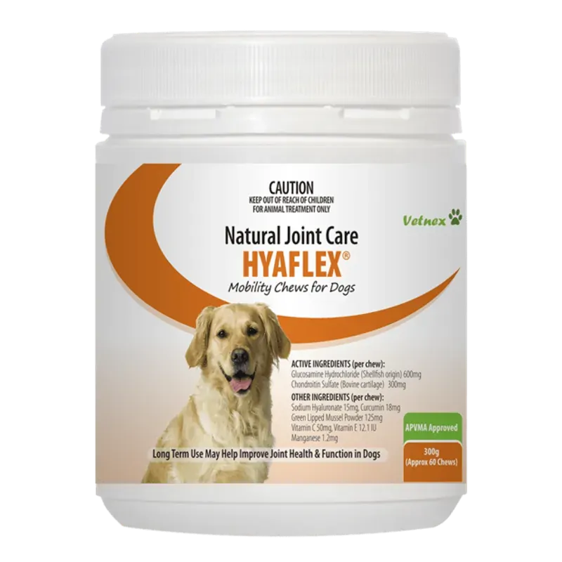 Vetnex Hyaflex Mobility Chew For Dogs 60 Chews