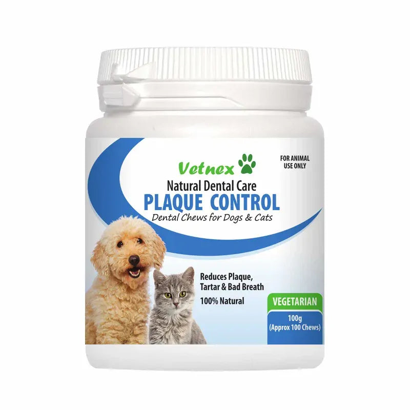 Vetnex Plaque Control Chews (Vege) For Dogs & Cats 100G