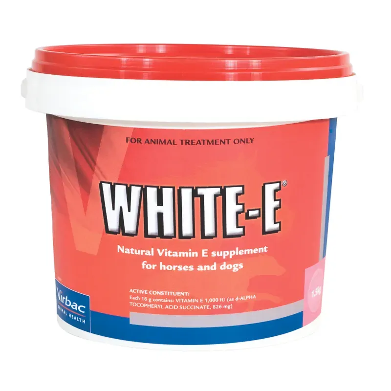 Virbac White-E Vitamin E Powder for Horses and Dogs 1.5kg