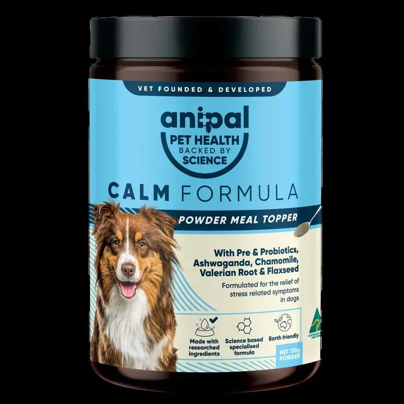 Anipal Calm Formula Powder Meal Topper for Dogs 135g