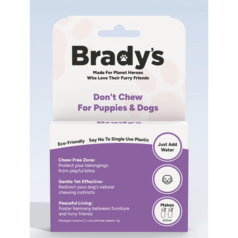 Bradys Dont Chew For Puppies & Dogs Tablets - Makes 500Ml