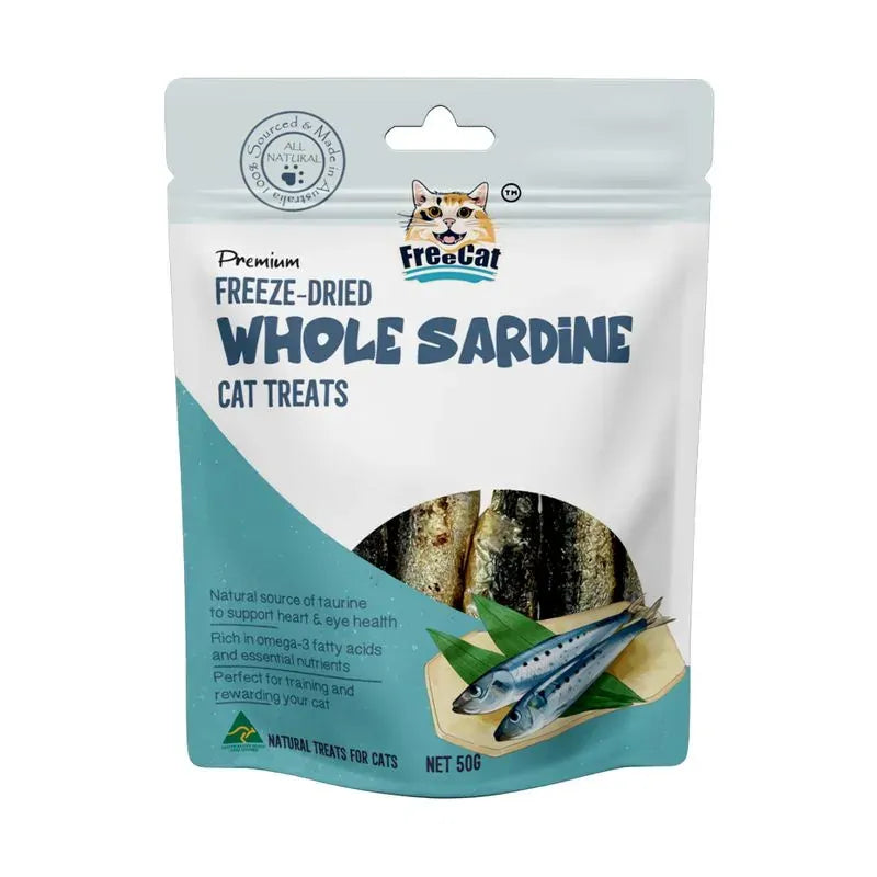 Freecat Freeze Dried Whole Sardine Cat Treats 50G