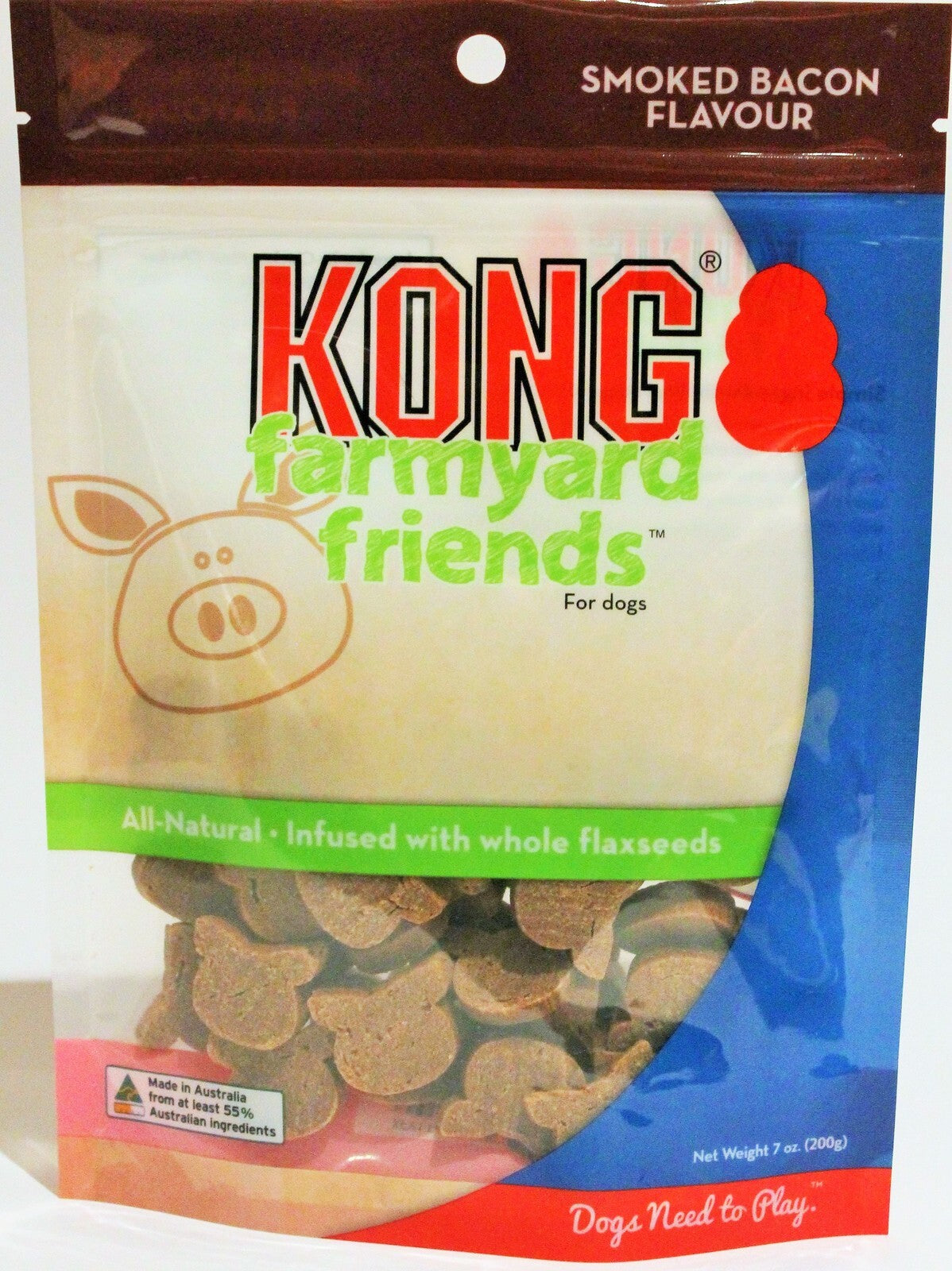 1 x KONG Farmyard Friends Smoked Bacon