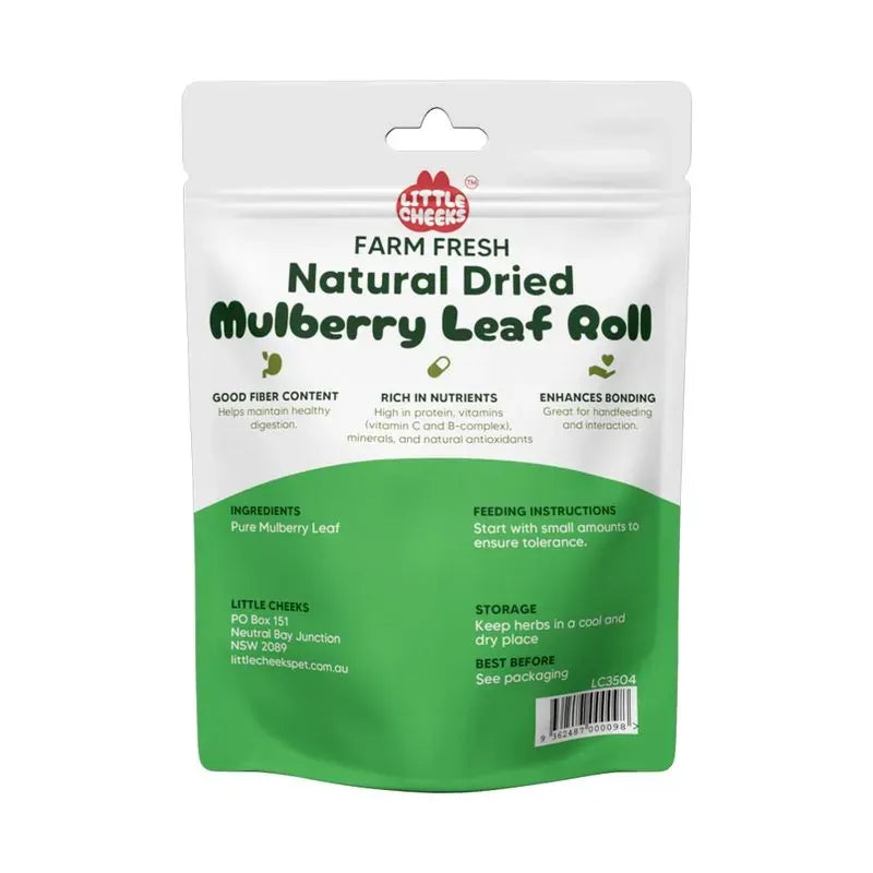 Little Cheeks Natural Dried Mulberry Leaf Rolls 5 Pack