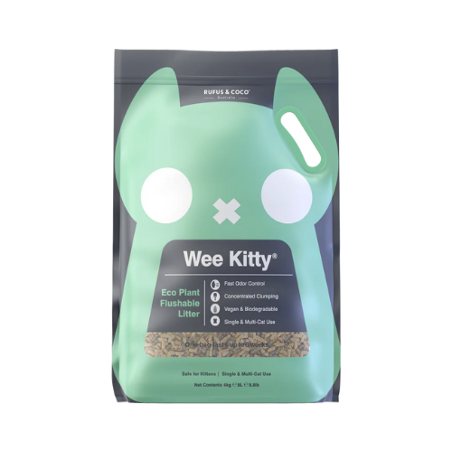 Wee Kitty Eco Plant Natural Clumping Cat Litter 4kg