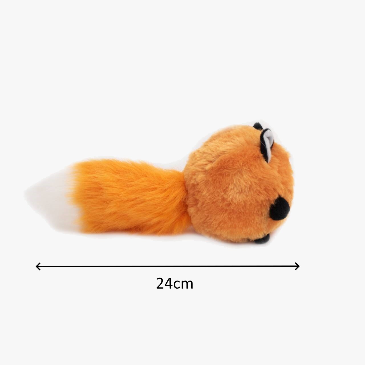Zippy Paws Bushy Throw Crinkly Plush Fetch Dog Toy - Fox
