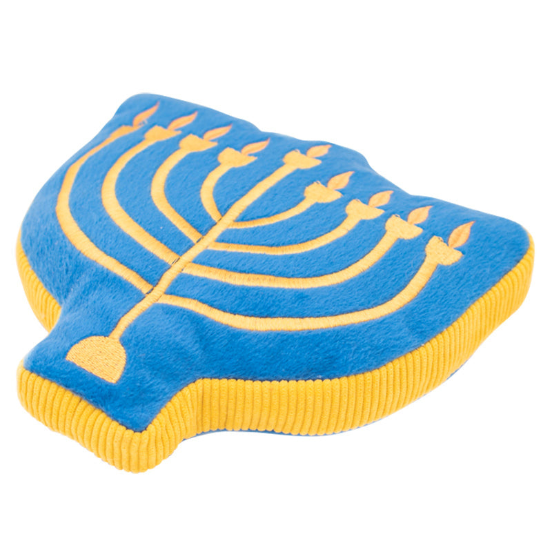 Zippy Paws Plush Squeaker Dog Toy - Hanukkah Squeakie Pattiez