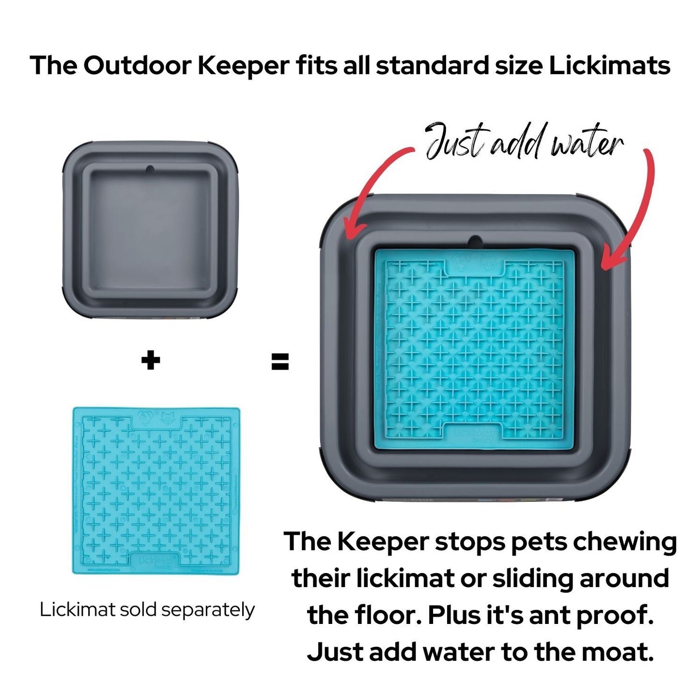 Outdoor Keeper Bundle Pink Dog + 3 Original Lickimats