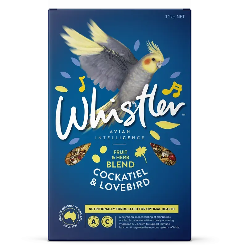 Whistler Cockatiel and Lovebird Gourmet Blend bird seed mix