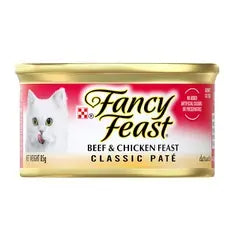 Fancy Feast Classic Pate Beef and Chicken wet cat food multi-pack