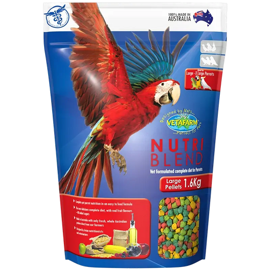 Vetafarm Nutriblend parrot pellets bag